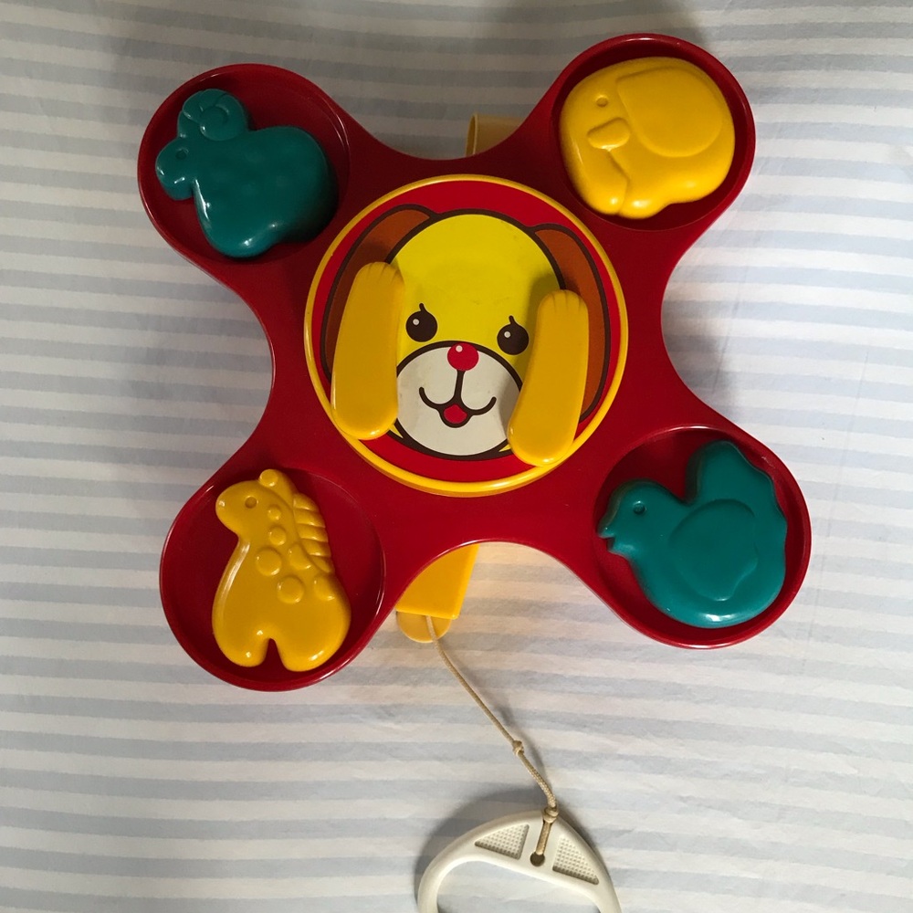 VINTAGE Musical/moving baby crib toy